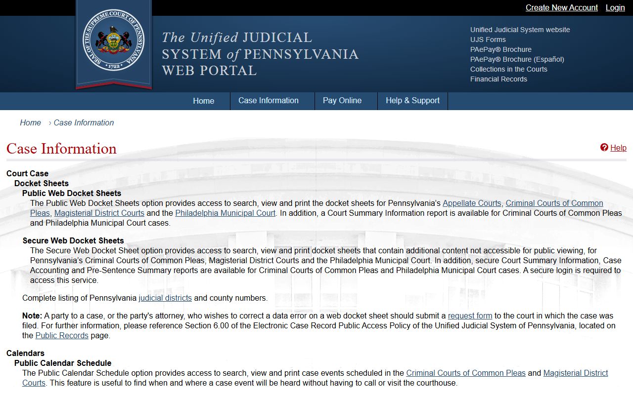 Greene County court case search source for Greene County