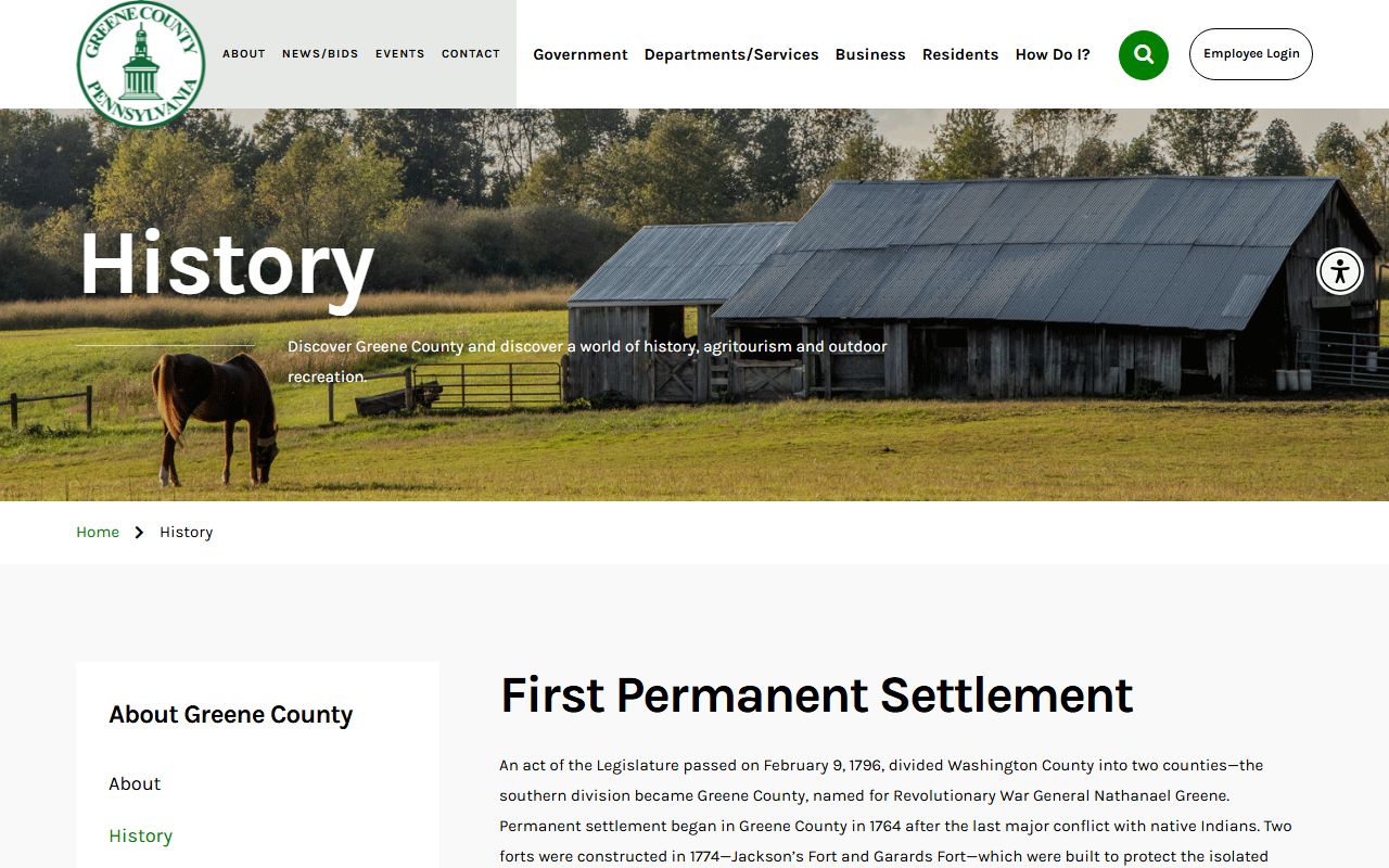 Greene County court history and courthouse context for Greene County