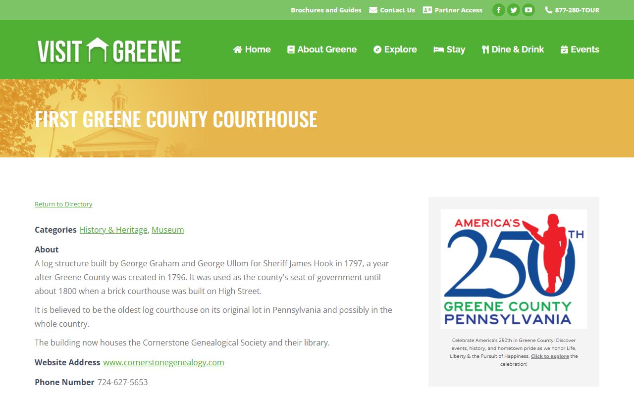 Greene County Orphans' Court records First Greene County Courthouse source